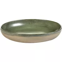 SERAX Surface tál 32 cm, camo zöld