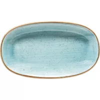 Ovális tányér, Bonna Aura Aqua 34x19 cm