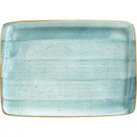 Téglalap alakú tányér, Bonna Aura Aqua 36x25 cm