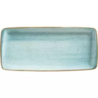 Téglalap alakú tányér, Bonna Aura Aqua 34x16 cm
