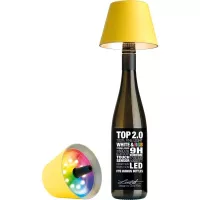 LED asztali palacklámpa, Sompex Top 2.0 14 cm, sárga
