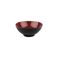 APS ASIA Plus tál, fekete/piros, űrtartalom: 0,60 liter, magasság: 70 mm, átmérő: 160 mm
