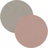 LINDDNA Poháralát, kör, Double, Nupo Rózsaszín / Nupo világosszürke