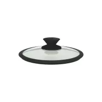 TOGNANA Nero-Bomba Üvegfedő szilikon peremmel, magasság: 60 mm, átmérő: 240 mm