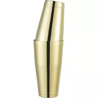 Boston Shaker, arany, tartalom: 0,80 liter, magasság: 190 mm, átmérő: 100 mm